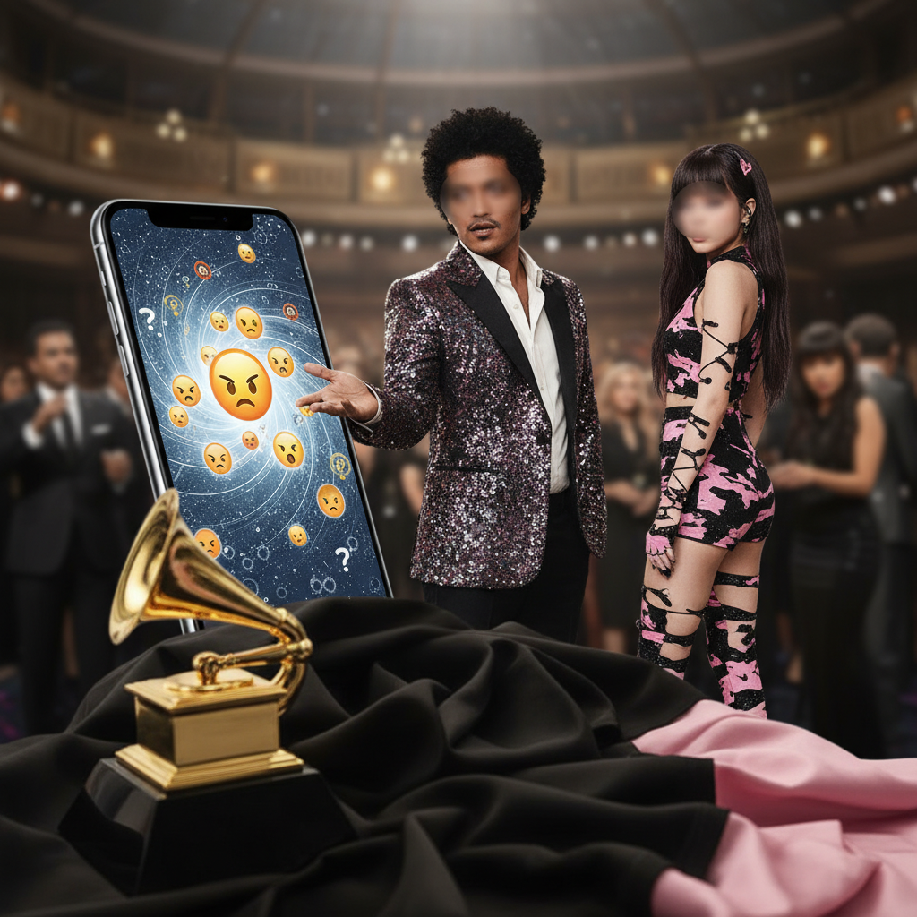 Hero image for: Bruno Mars & BLACKPINK Drama: GRAMMYs Post Sparks Backlash
